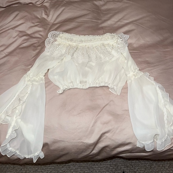 Off the shoulder lace top - Picture 4 of 4